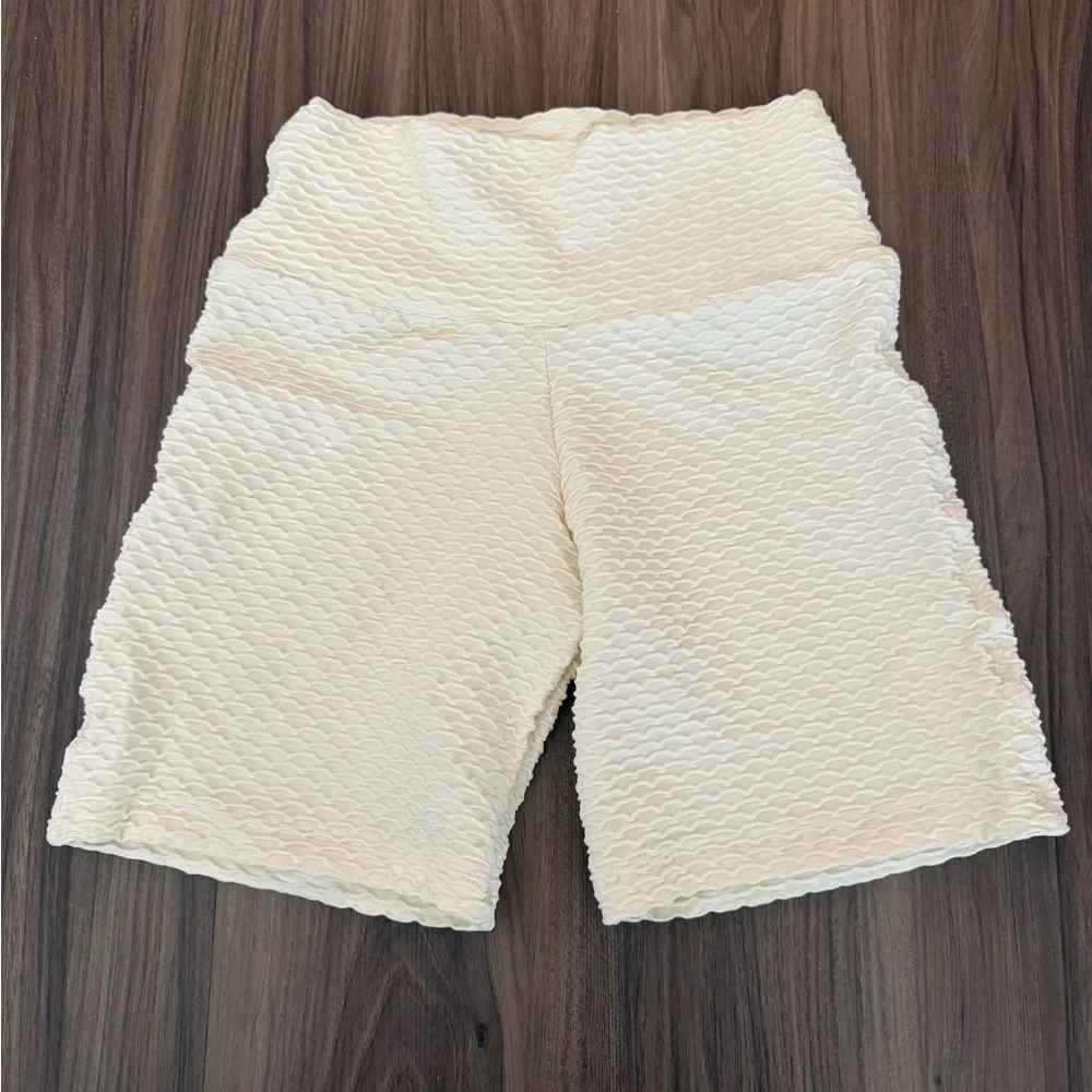 Booty by Brabants Croco Skin Shorts in French Vanilla